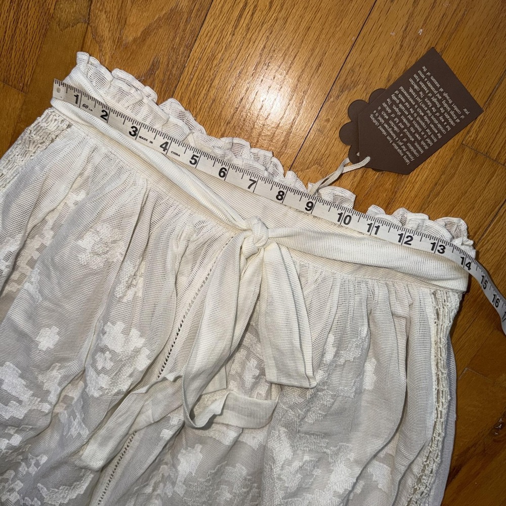 NEW Anthropologie Forever That Girl Skirt 6 Lace Embroidered Maxi Boho Cotton - Picture 10 of 14